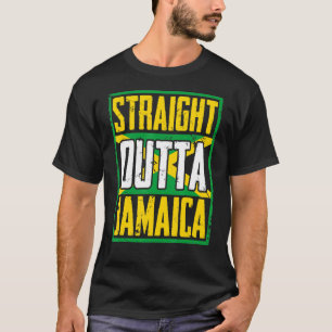 T-shirt Stright Outta Jamaïque Caraïbes Pays Jamaïque