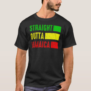 T-shirt Stright Outta Jamaïque Jamaïcaine Reggae de vacanc