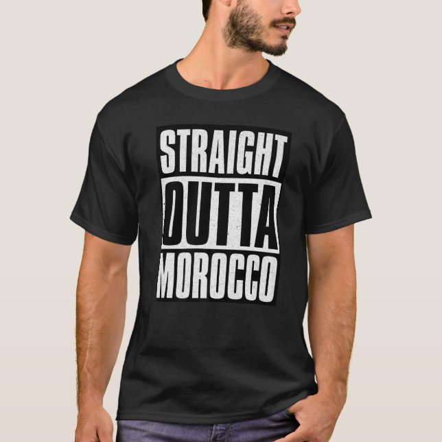 T-shirt Stright Outta Maroc Premium (Devant)