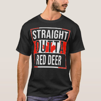 T-shirt Stright Outta Red Deer Design Cadeau pour Alberta 