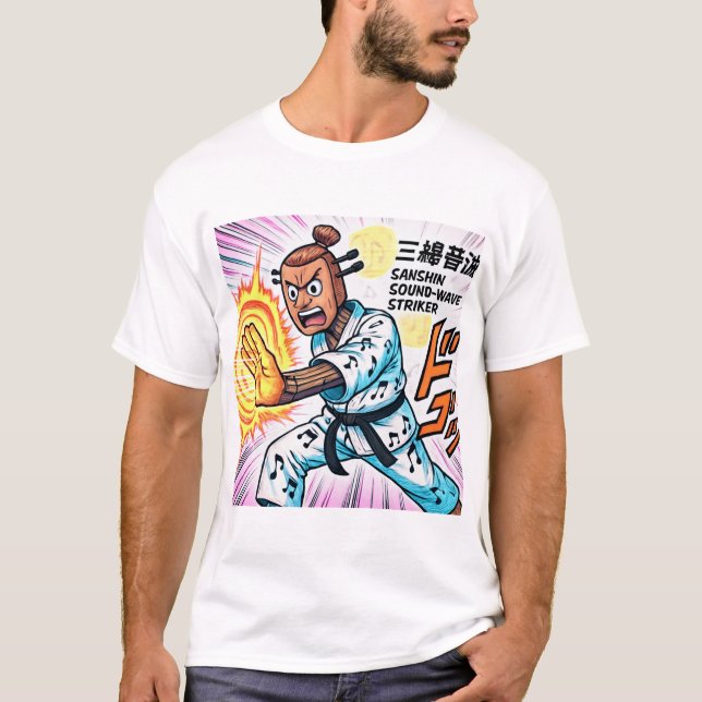 T-shirt Striker Sanshin Sound-Wave (Devant)