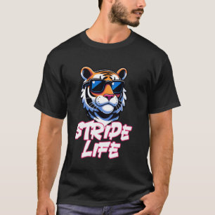 T-shirt Stripe Life Tiger Wild Amoureux des animaux Wildli