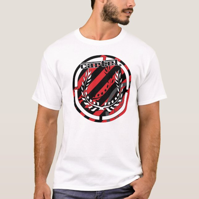 T-shirt Striper T de cartel (Devant)