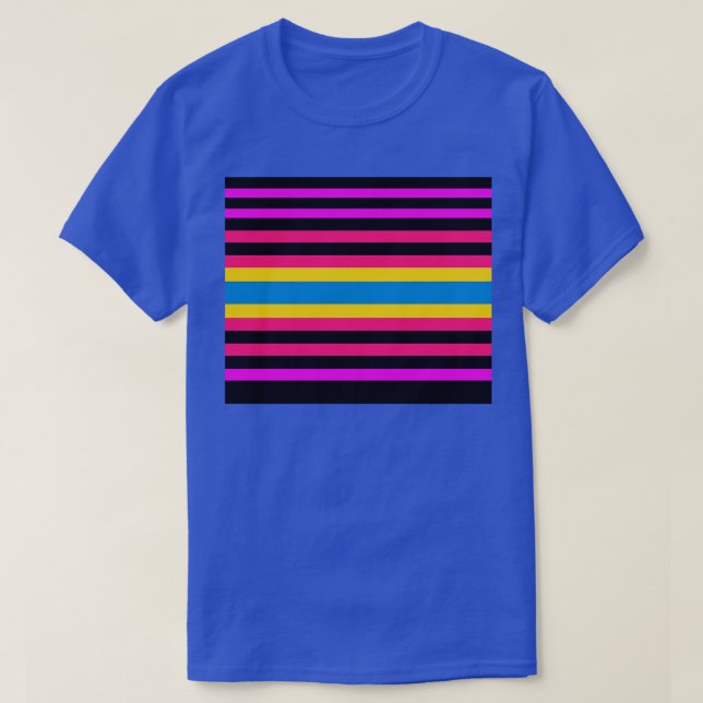 T-shirt Stripes Couleurs BAUHAUS 9 (Design devant)
