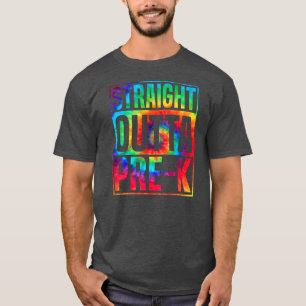 T-shirt Strite Outta Pré K Teinture Conception Pour Hommes
