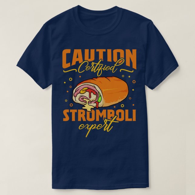 T-shirt Stromboli, expert certifié prudence (Design devant)