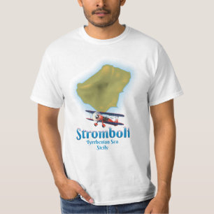 T-shirt Stromboli, mer Tyrrhénienne, Sicile