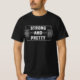 T-shirt Strong and Pretty Funny Gym Quotes Tank Top