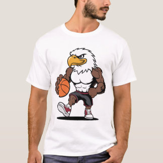 T-shirt Strong Eagle Basketball Mascot Logo Design Vector
