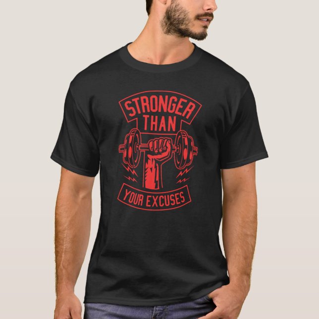 T-shirt Stronger than your ecuses  gift (Devant)