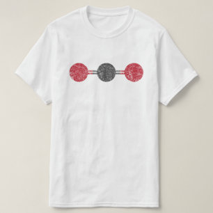 T-shirt Structure moléculaire d'anhydride carbonique