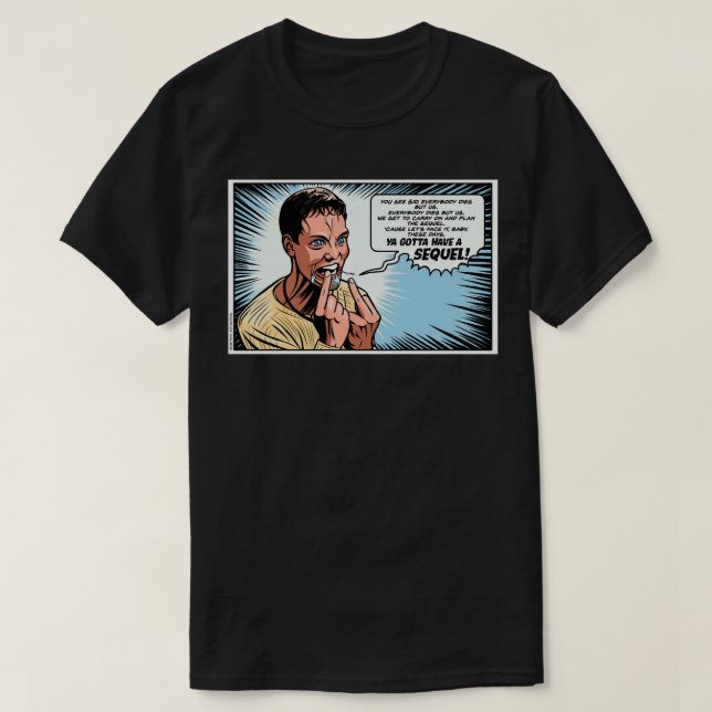 T-shirt Stu Macher Scream Movie Comic Panneau d'adaptation (Design devant)