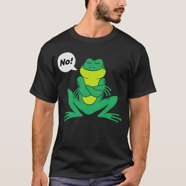 T-shirt Stubborn Frog No Quote gift (Devant)