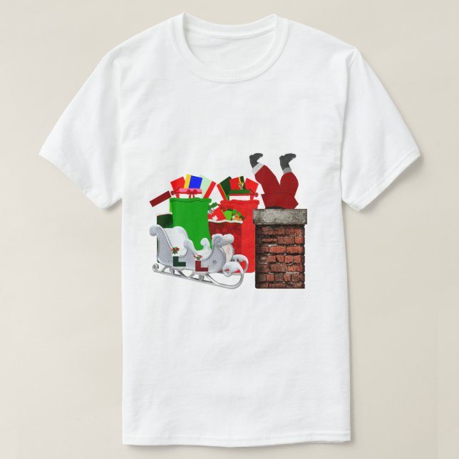 T-shirt Stuck Père Noël Unisex (Design devant)