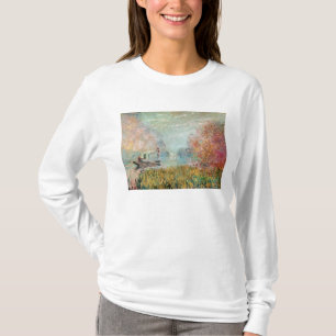 T-shirt Studio de bateau de Claude Monet   sur la Seine