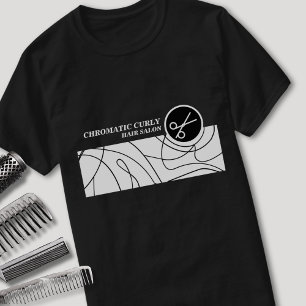 T-shirt Studio De Cheveux Simple Ligne Moderne Minimaliste