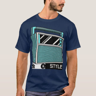 T-shirt Style 80s Radio Vintage rétro
