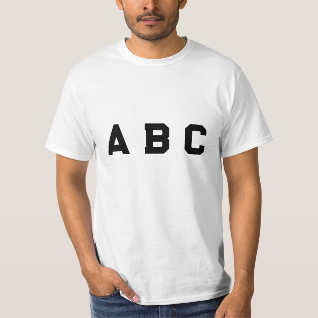 T-shirt  Style ABC (Devant)