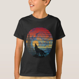 T-SHIRT STYLE ABSTRAIT HURLEMENT DE LOUP