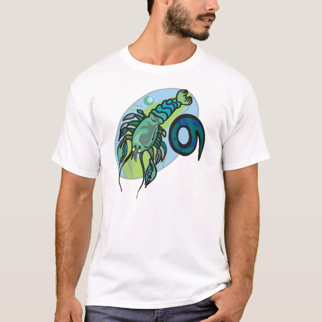 T-shirt Style années 1970 Cancer Crab avec symbole (Devant)
