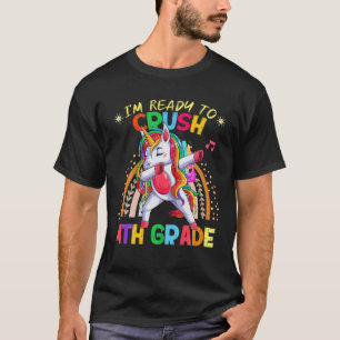 T-shirt Style Arc-en-ciel Je suis prêt à écraser la 4ème c