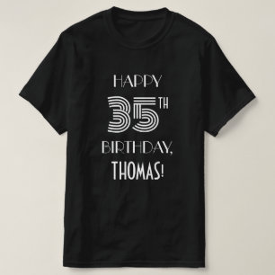 T-shirt Style Art Déco Inspiré 35e Anniversaire