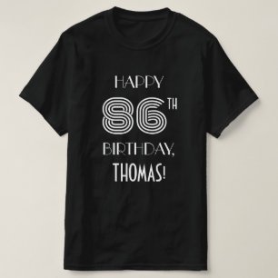 T-shirt Style Art Déco inspiré 86e Chemise de fête d'anniv