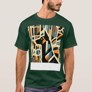 T-shirt Style Art Déco Malinois belge