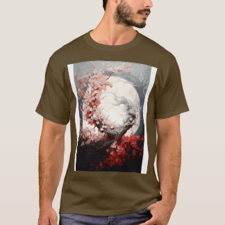 T-shirt Style Art Vintage japonais Imaginaire Lune
