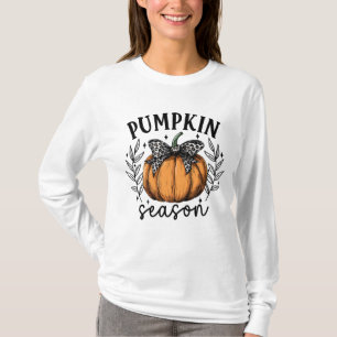 T-shirt Style automne saison Citrouille rustique