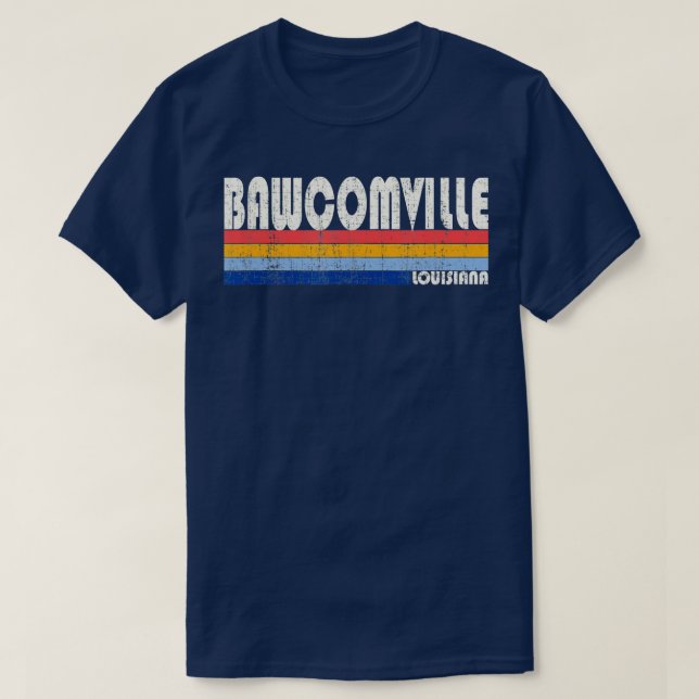 T-shirt Style Bawcomville Louisiana les années 70 80s Vint (Design devant)