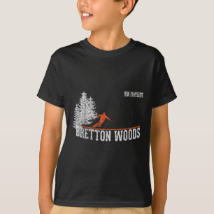 T-shirt Style Bretton Woods Nh Ski Vintage 1980