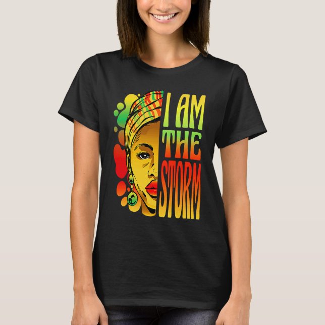 T-shirt Style casque africain typique femme BHM (Devant)