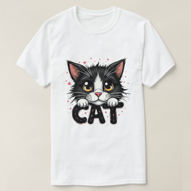 T-shirt Style Cat (Design devant)