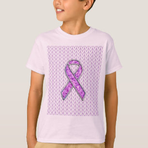 T-shirt Style Chrome Knit de sensibilisation au ruban rose