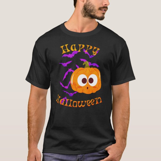 T-shirt Style Citrouille Halloween (Devant)