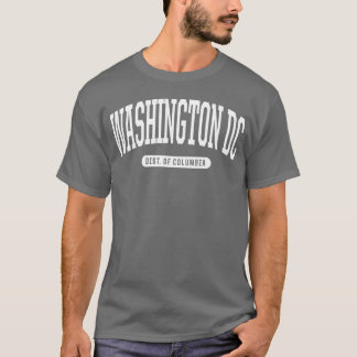 T-shirt Style Collège Washington Dc District Of Columbia g