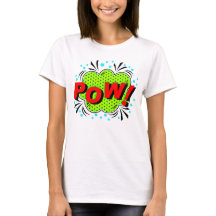 Style comique Pop Art Retro Red Green POW