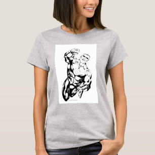 T-shirt Style comique - volant, noir et blanc