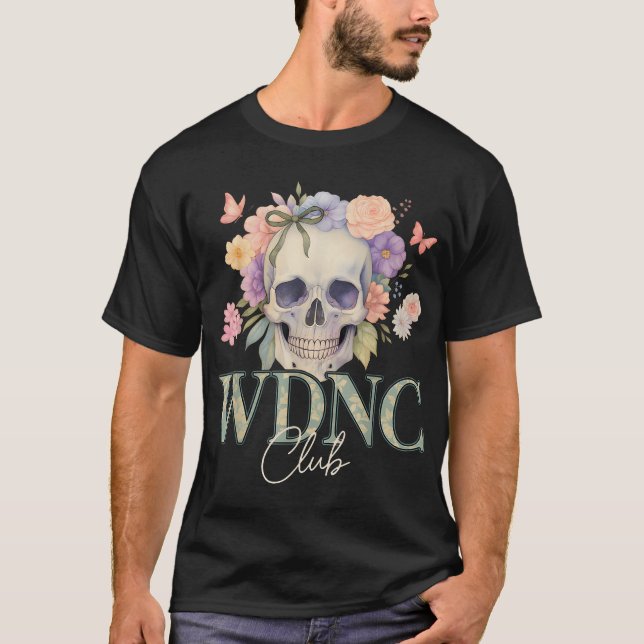 T-shirt Style crâne floral (Devant)