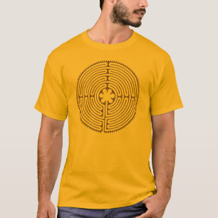 T-shirt Style d'antiquité de labyrinthe de Chartres + vos