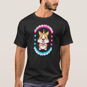 T-shirt Style de bande dessinée Mignon Corgicorne Corgi Li
