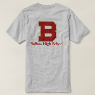 T-shirt Style de feutre de lycée de "B" Balboa