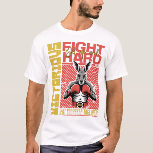 T-shirt Style de mode Kangourou Boxeur Art Design