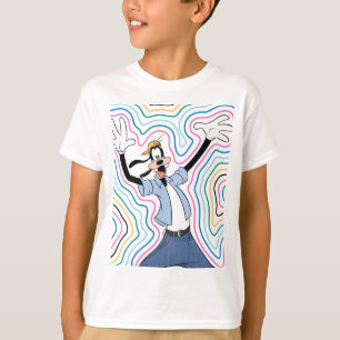 T-shirt Style de rue graphique rétro rayonnant de Goofy