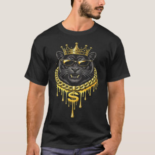 T-shirt Style de rue Panther Drip King