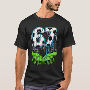 T-shirt Style de sport de feu de glace numéro 67 de footba