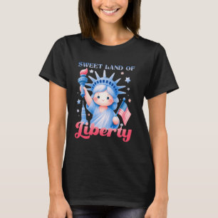 T-shirt Style de statue de la douce terre de liberté
