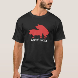 T-shirt Style de taille avec Love Bacon Love Bacon drôle