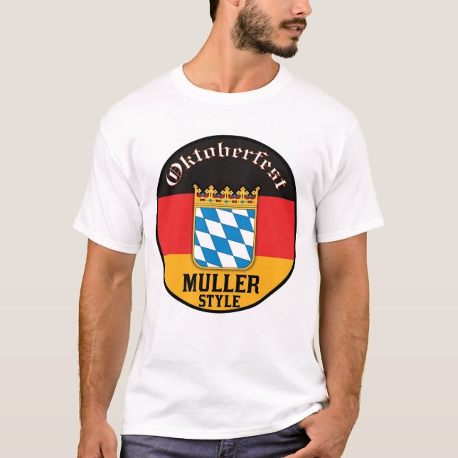 T-shirt Style d'Oktoberfest - de Muller (Devant)